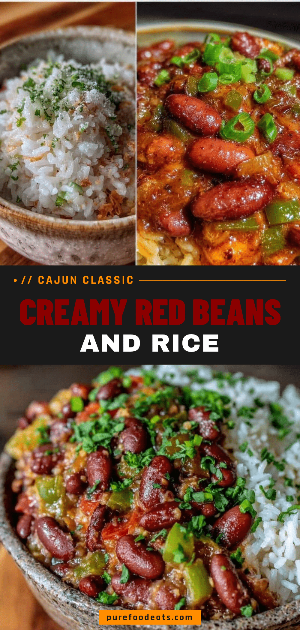 Cajun Red Beans Rice Bowl recipe