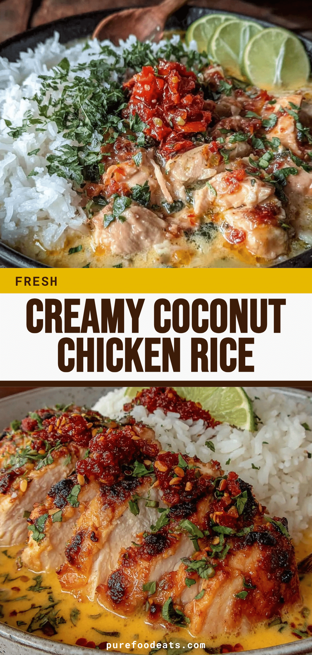 coconut chicken brothy rice bowl recipe