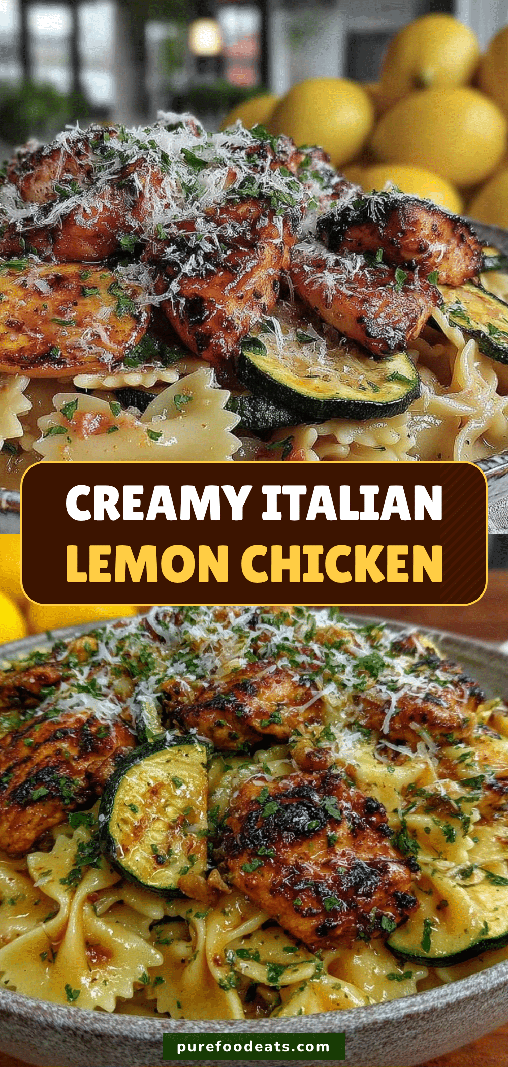 creamy italian lemon chicken pasta recipe