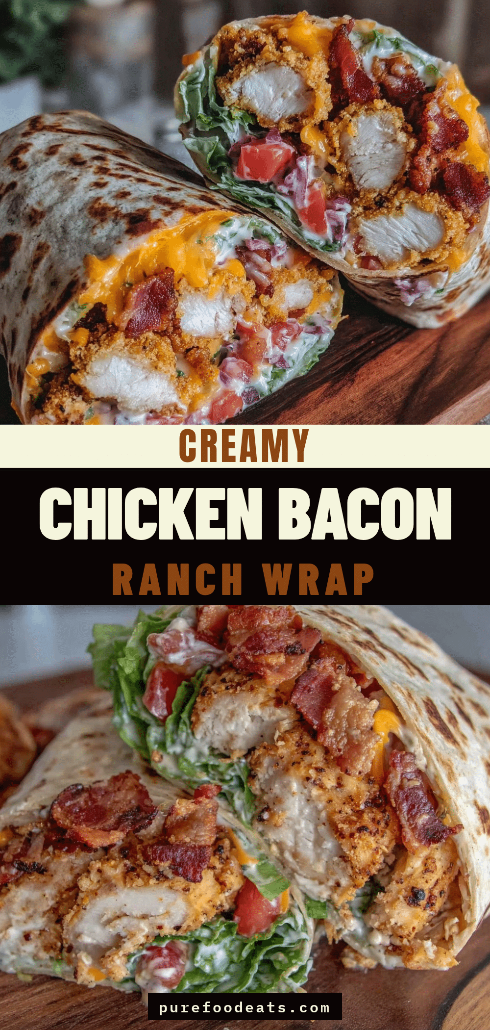 Crispy Chicken Bacon Ranch Wrap recipe