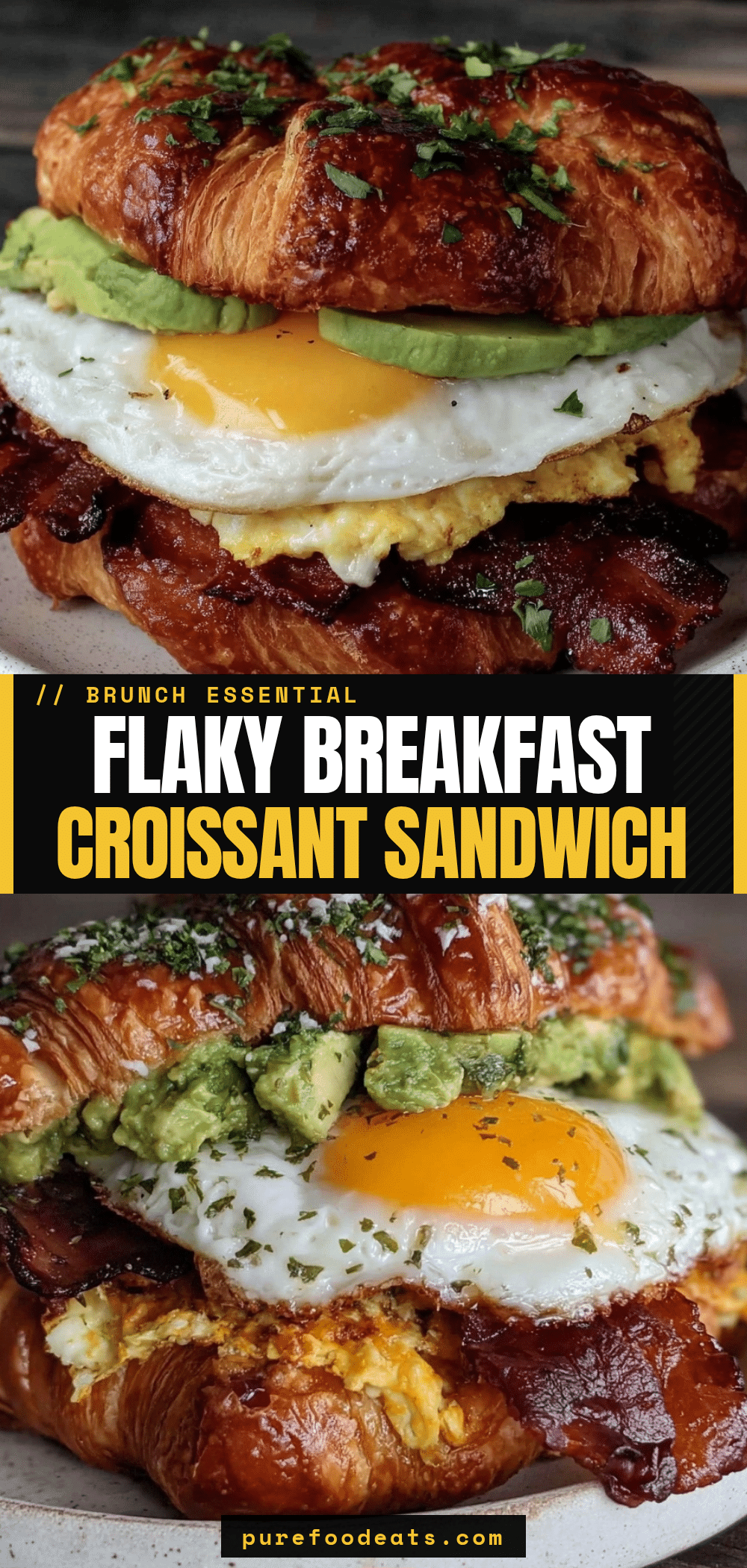 flaky croissant breakfast sandwich recipe