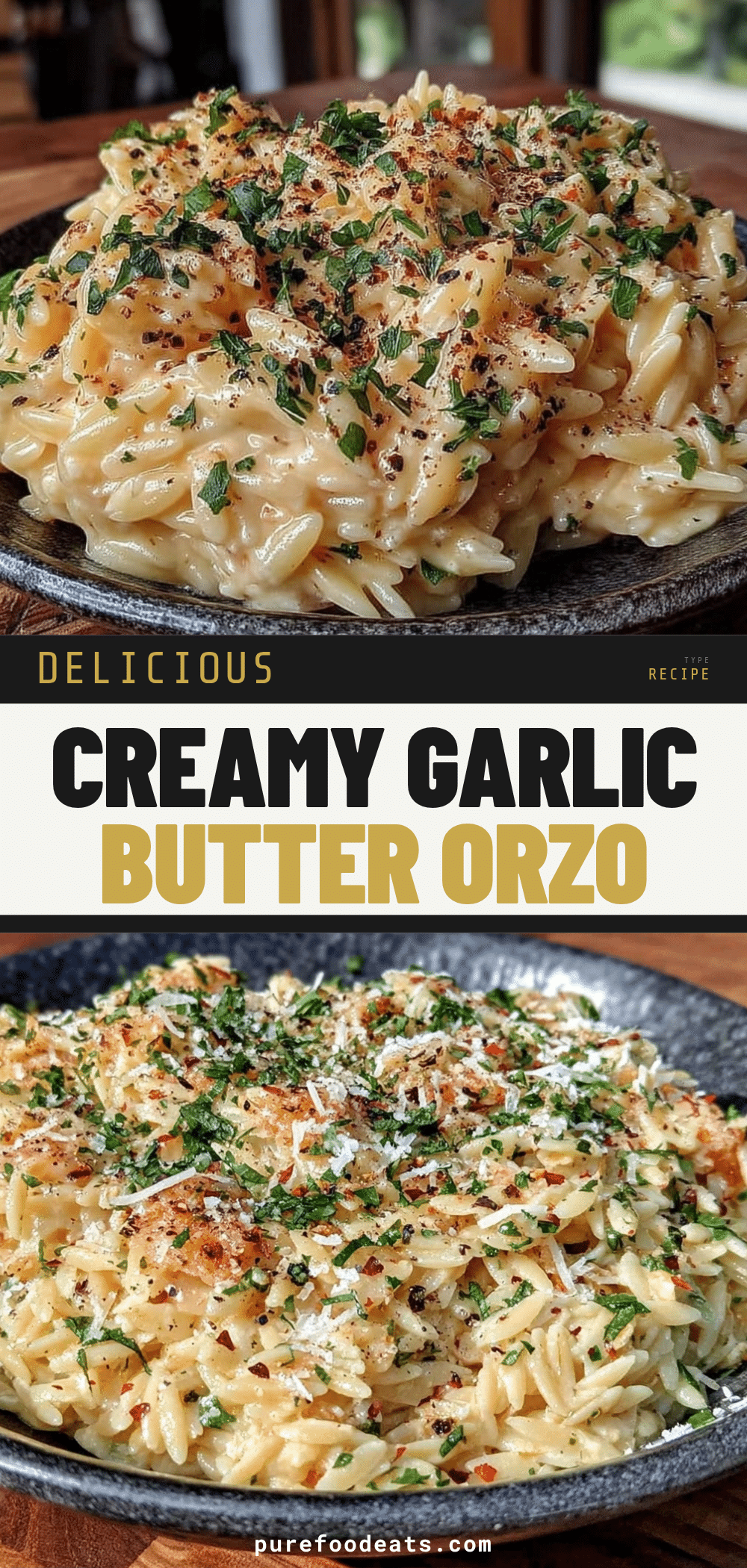 Garlic Butter Orzo recipe