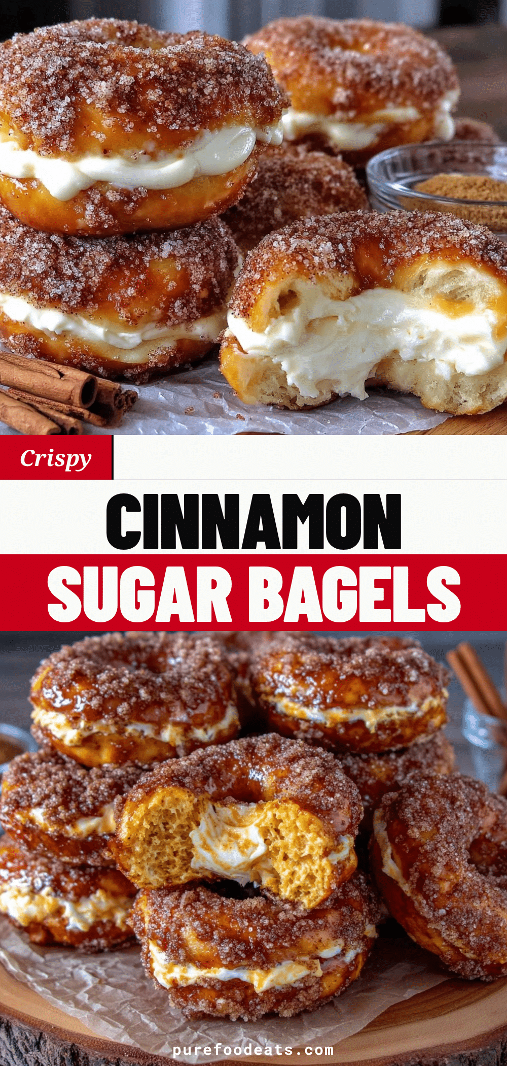 homemade cinnamon sugar bagels recipe