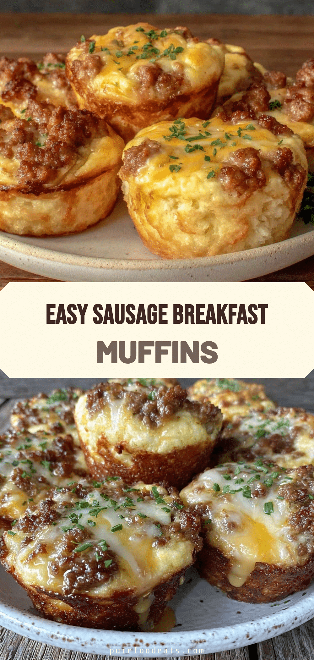 homemade sausage breakfast muffins recipe