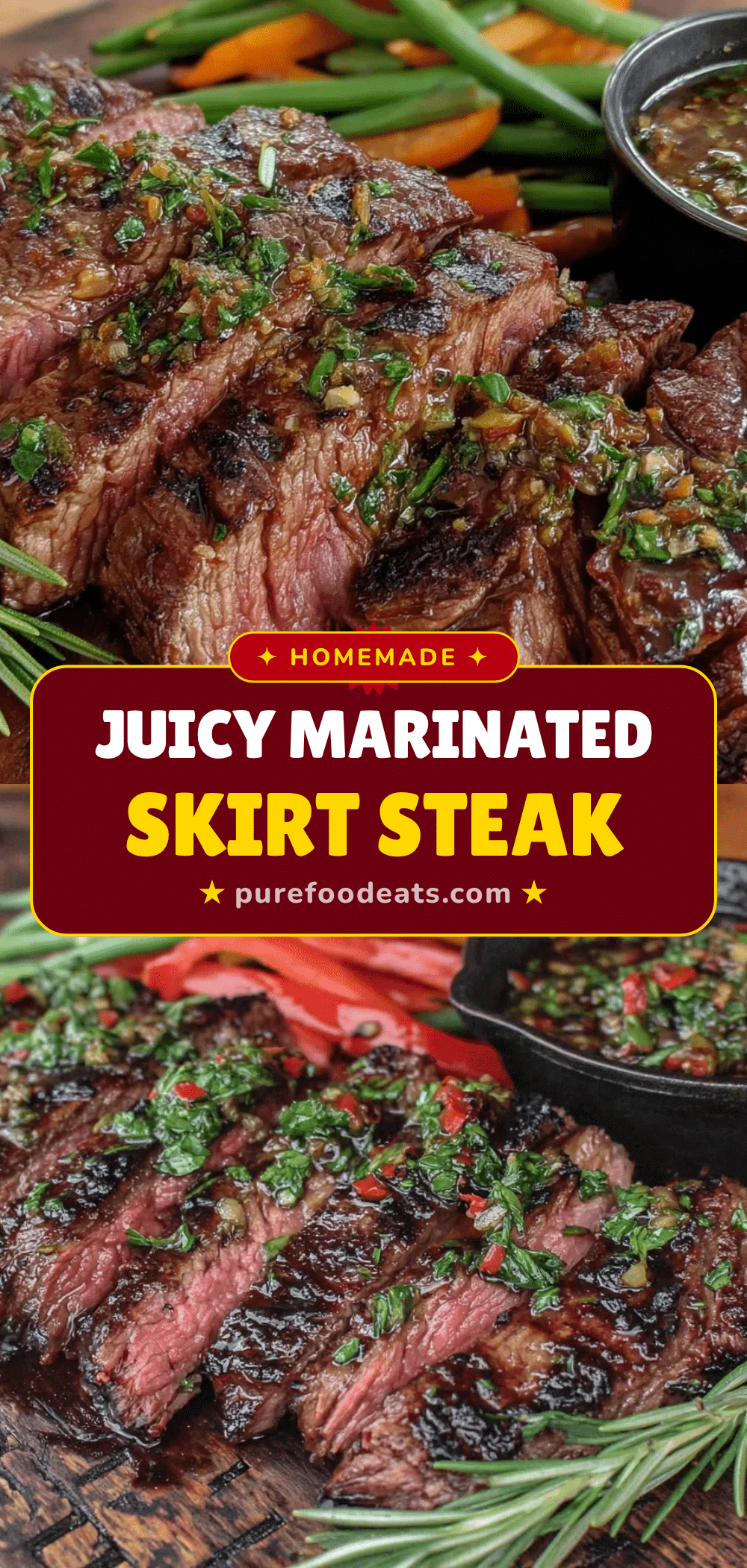 juicy marinated skirt steak recipe