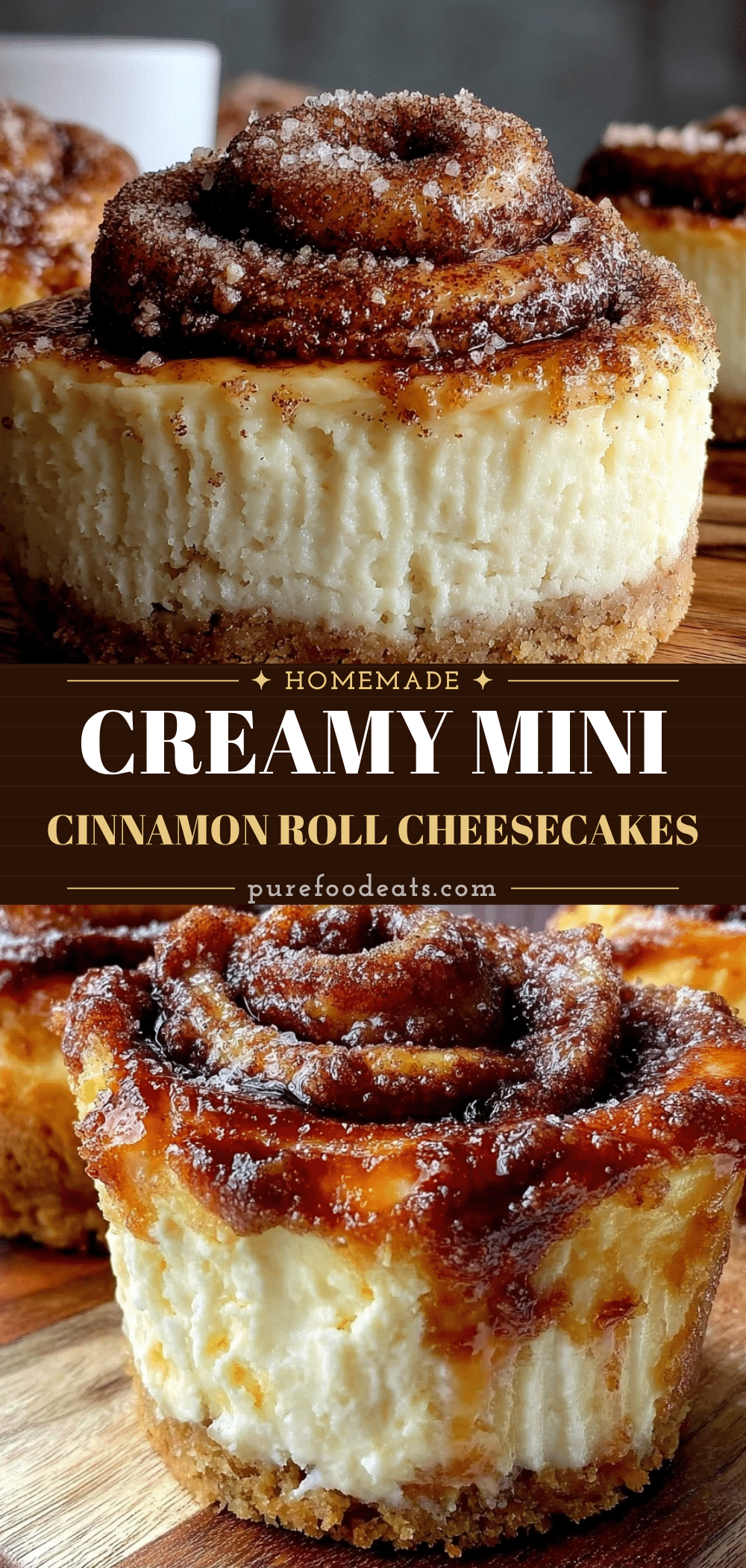 mini cinnamon roll cheesecakes recipe