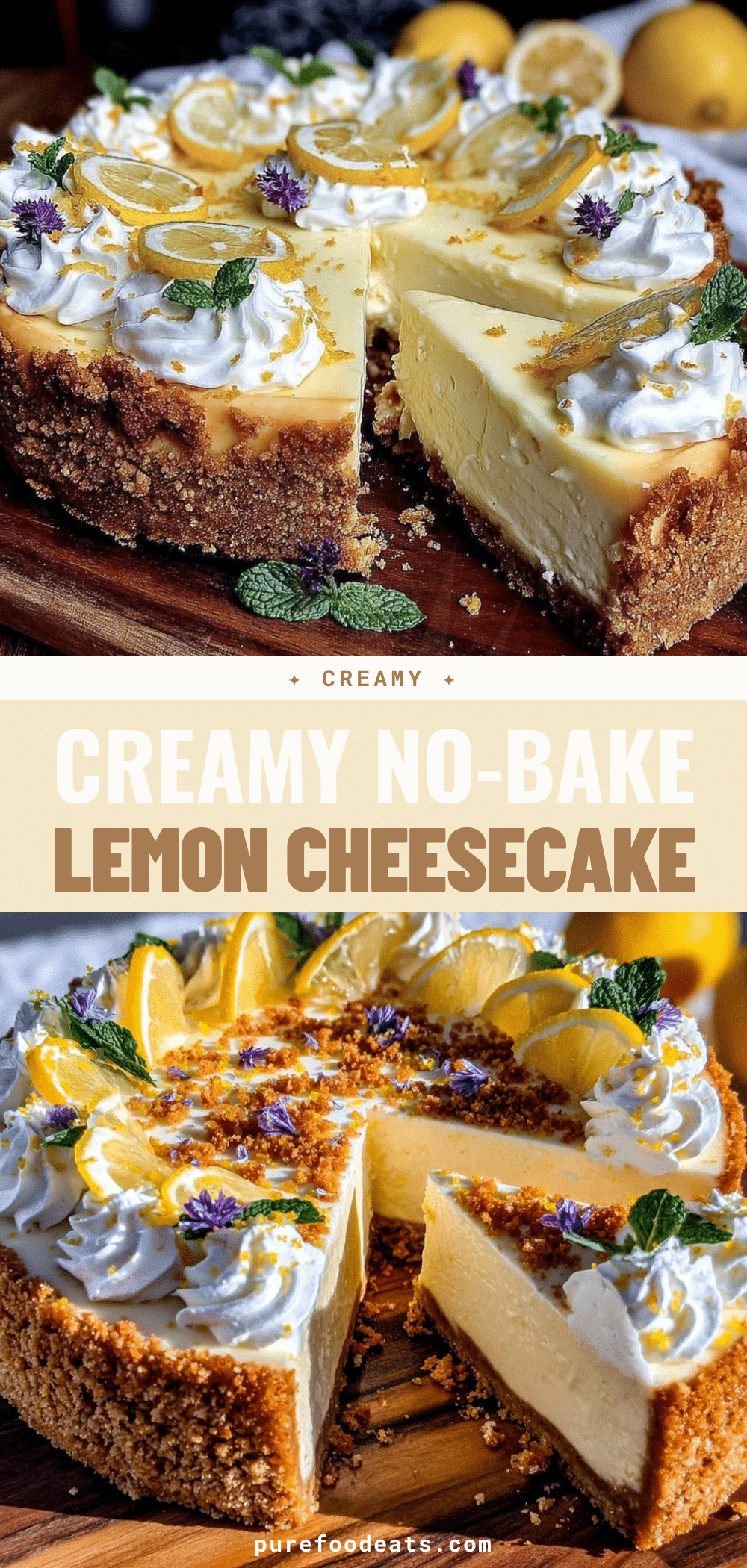 No-Bake Lemon Cheesecake recipe