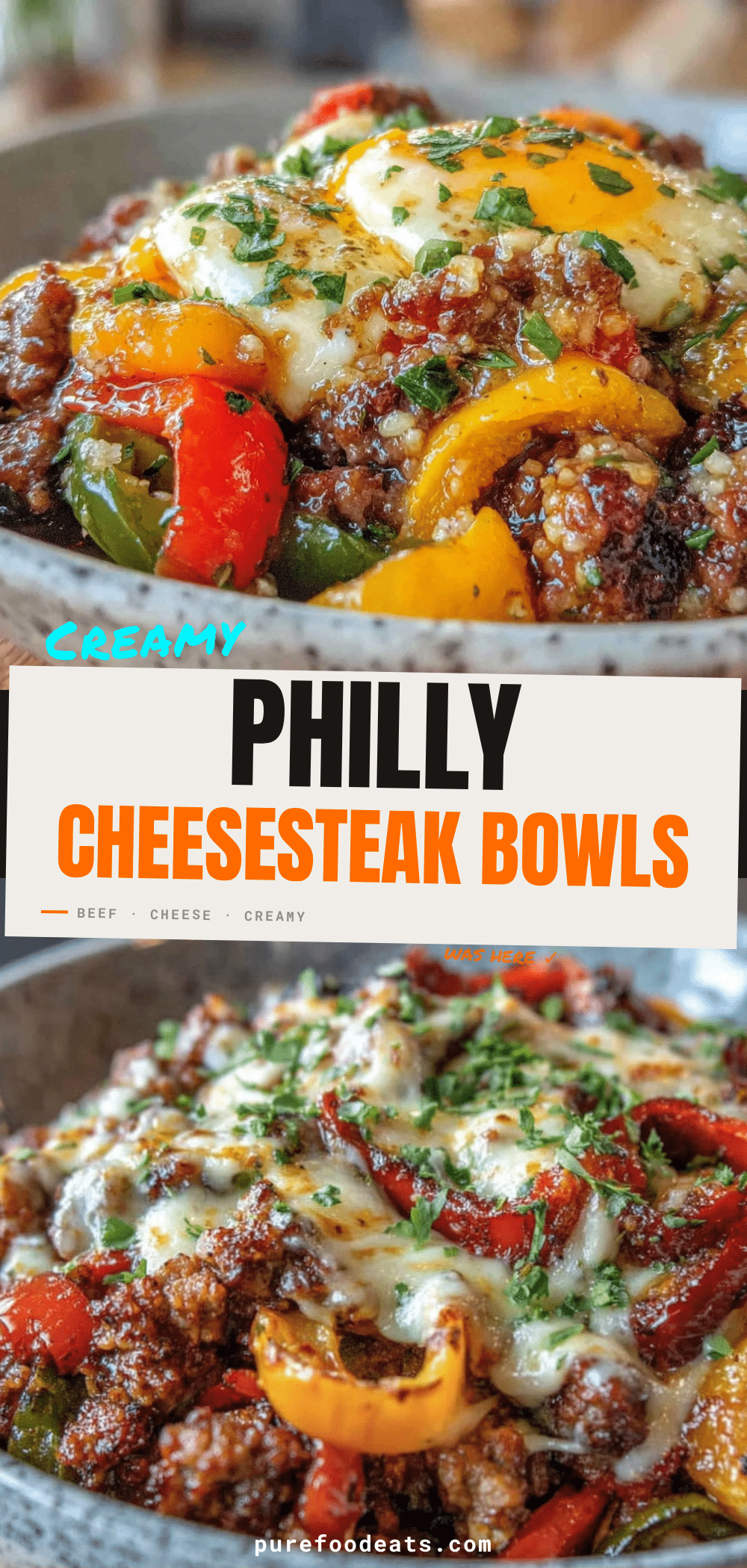 Philly Cheesesteak Bowls recipe