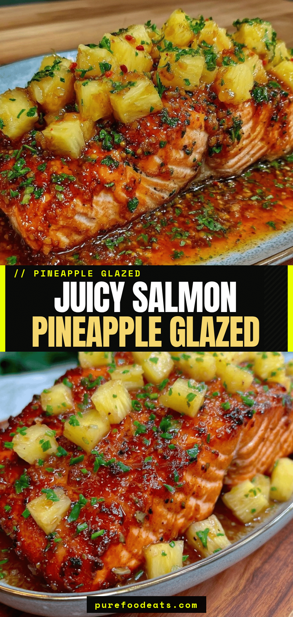 pineapple glazed salmon recipe