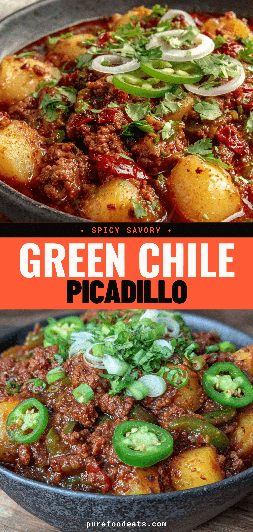 Spicy Green Chile Picadillo recipe