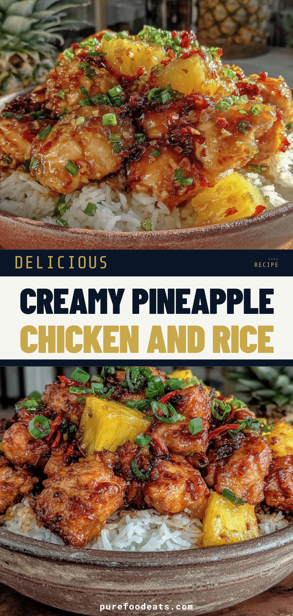 sweet pineapple chicken and rice recipe