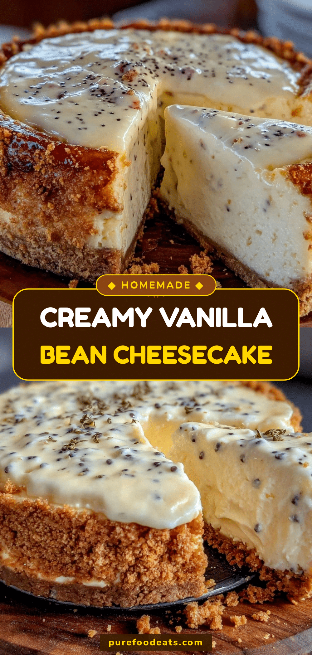 tender vanilla bean cheesecake recipe