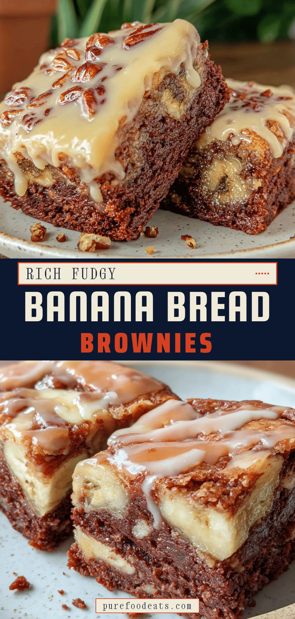 banana bread brownies recipe