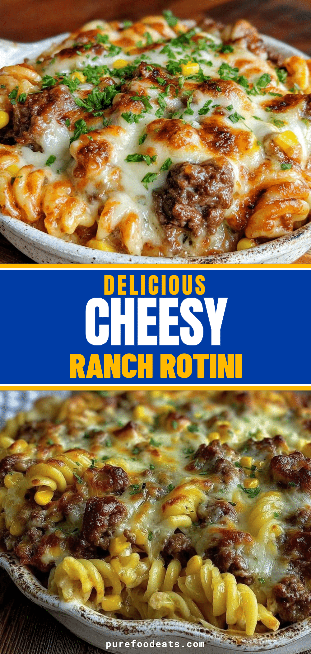 Beef Ranch Rotini Bake recipe