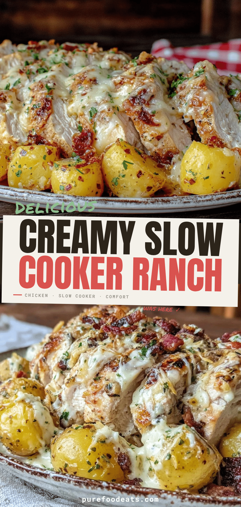 cheesy ranch chicken and potatoes recipe