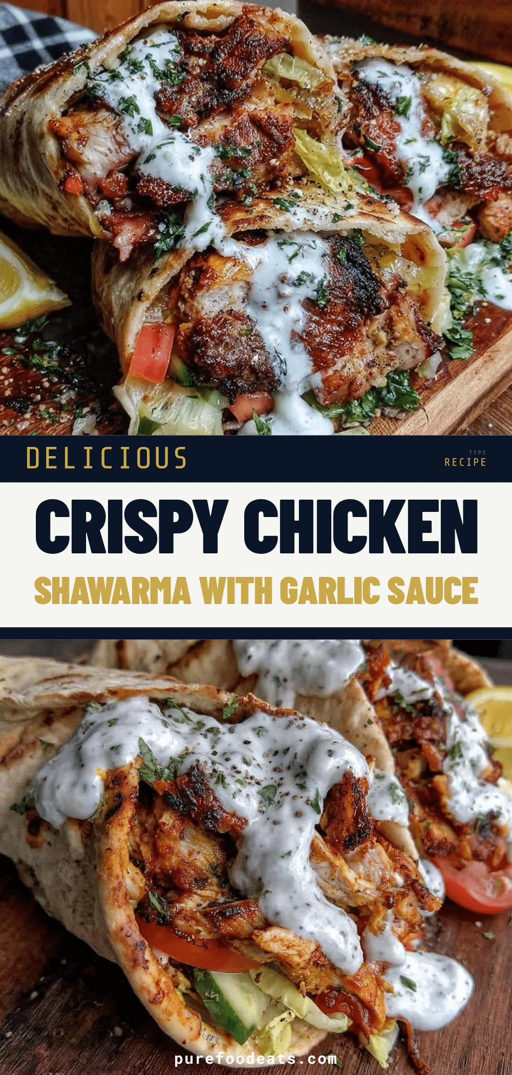chicken shawarma wrap with garlic sauce recipe