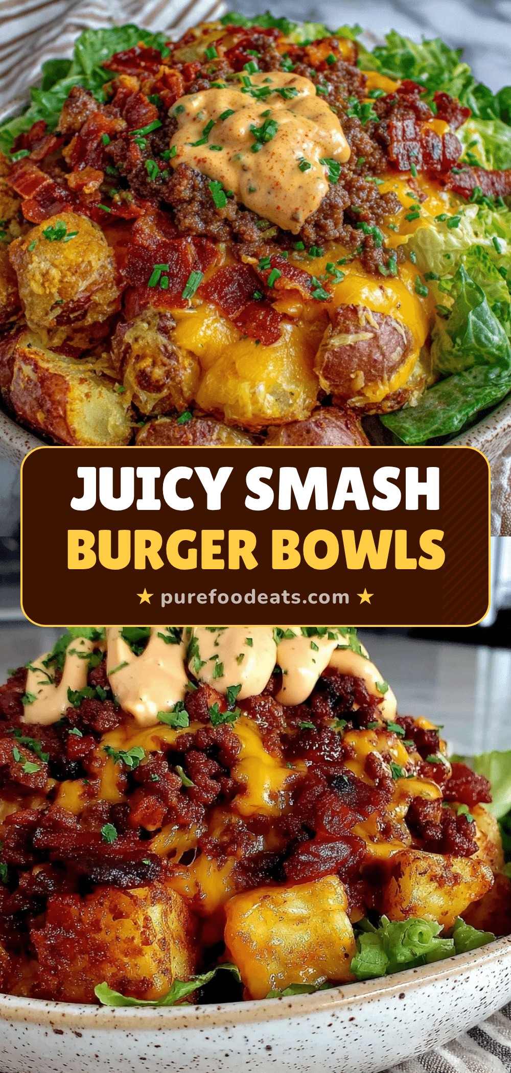 Classic Smash Burger Bowls recipe