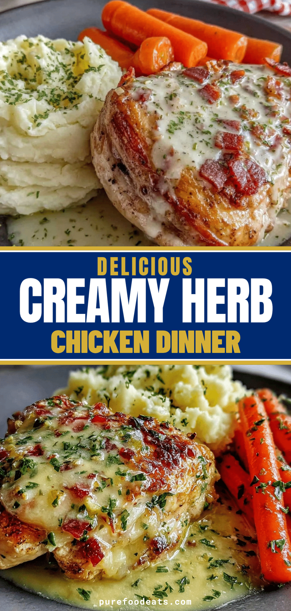 creamy herb chicken dinner recipe