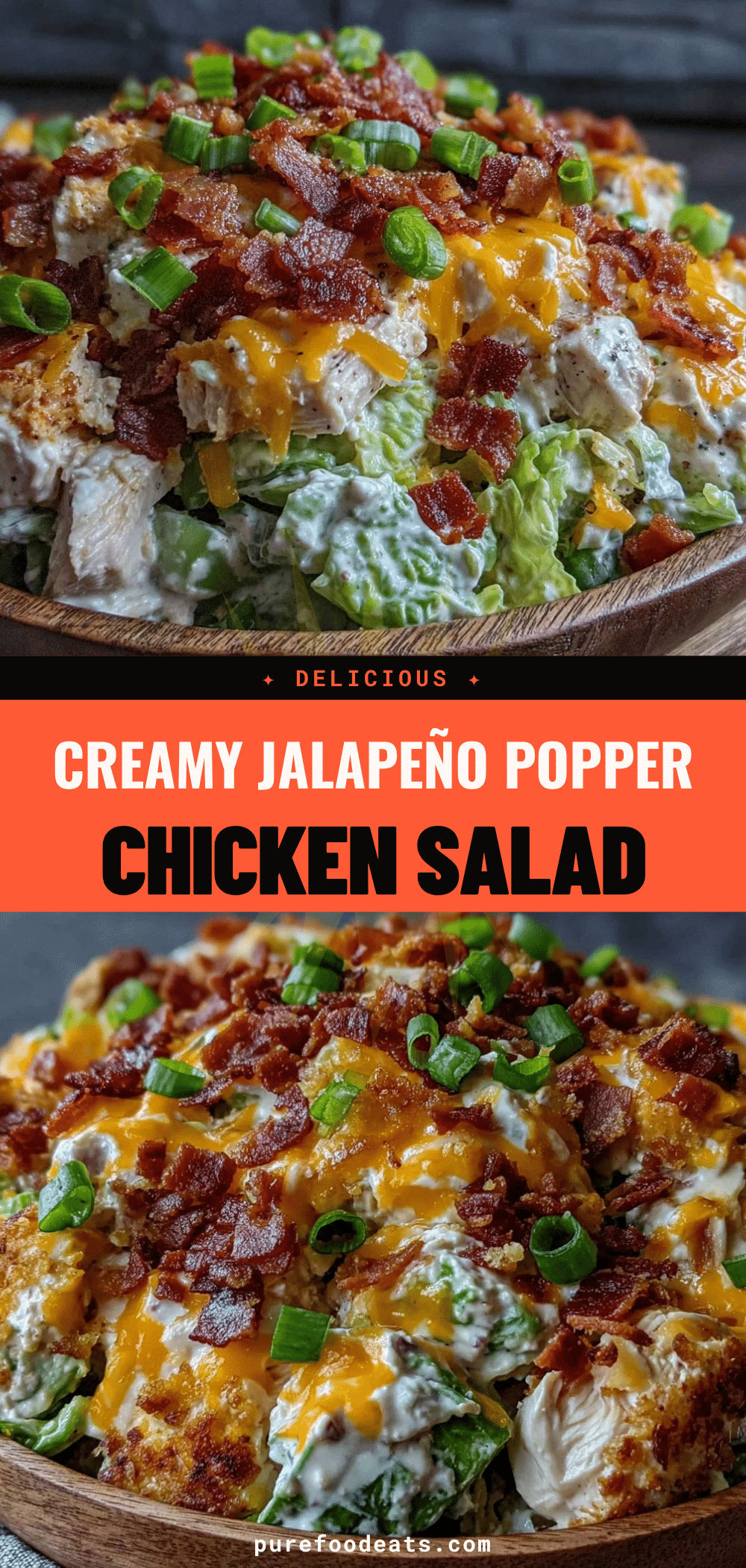 creamy jalapeño popper chicken salad recipe