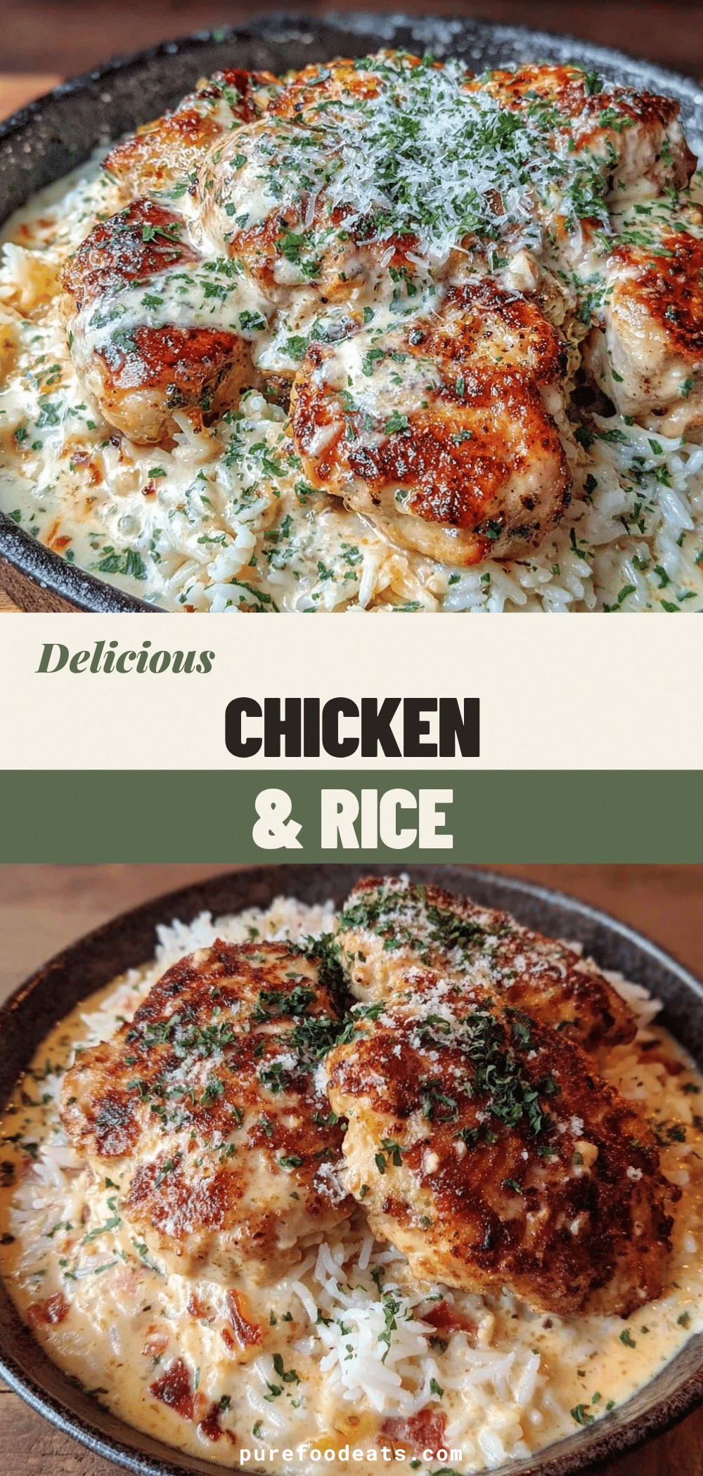 creamy parmesan chicken and rice recipe