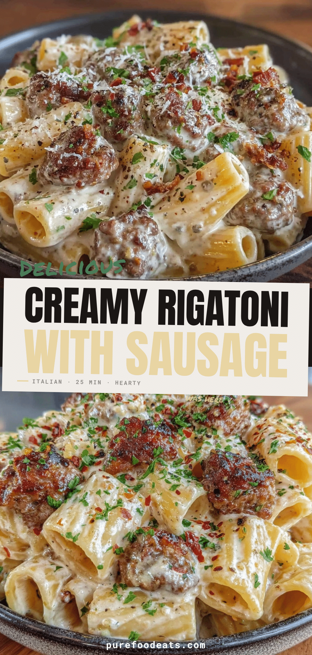 creamy rigatoni with italian sausage recipe