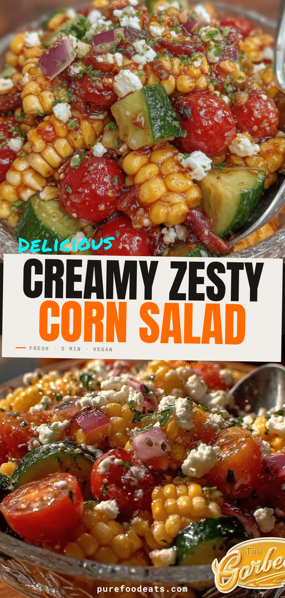 creamy zesty corn salad recipe