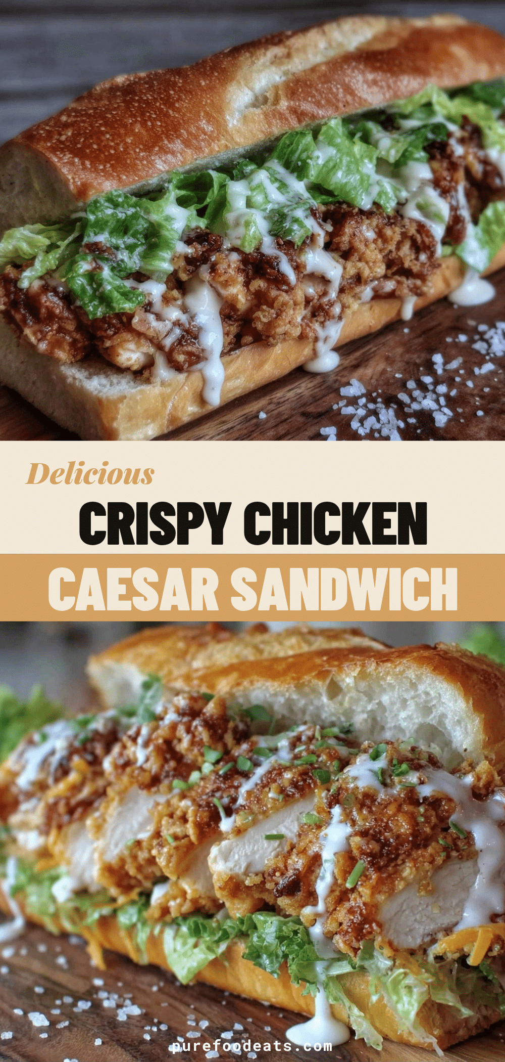Crispy Chicken Caesar Sandwich recipe