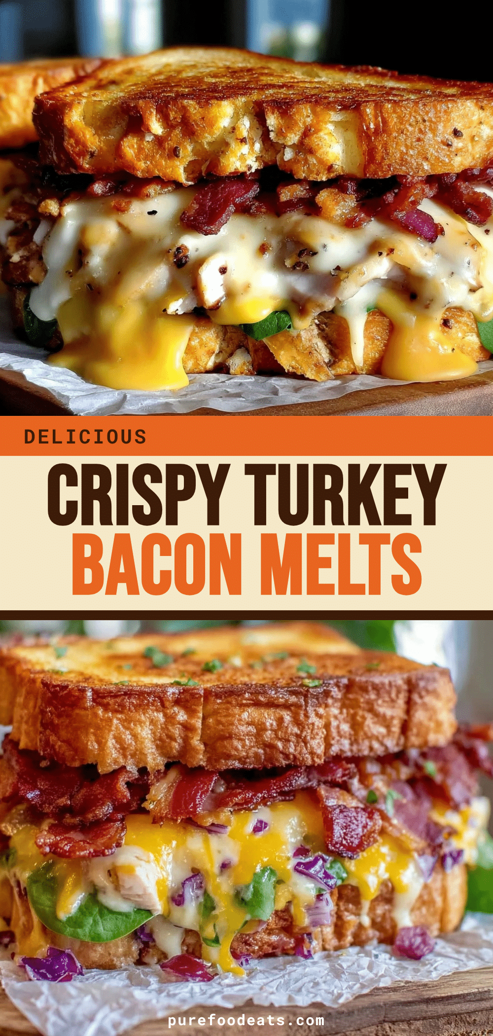 Crispy Turkey Bacon Melts recipe