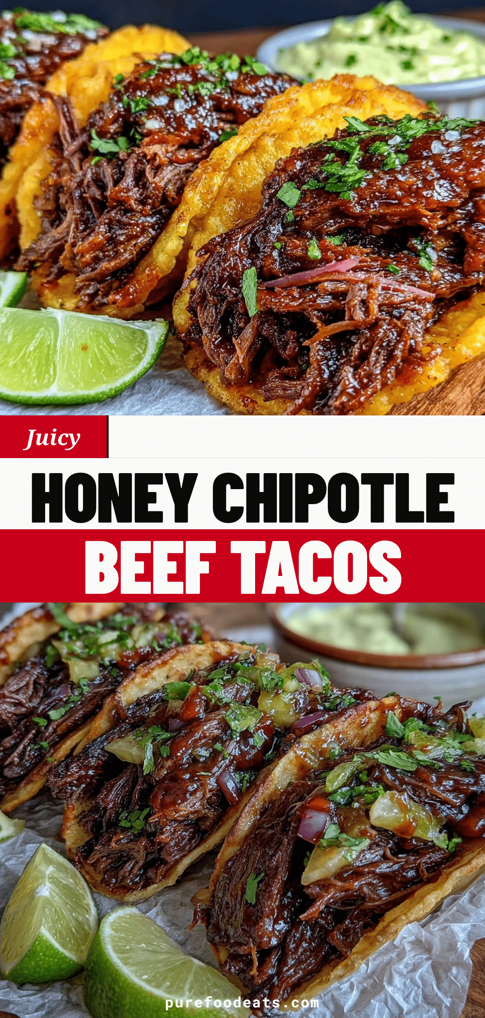 easy honey chipotle beef tacos recipe