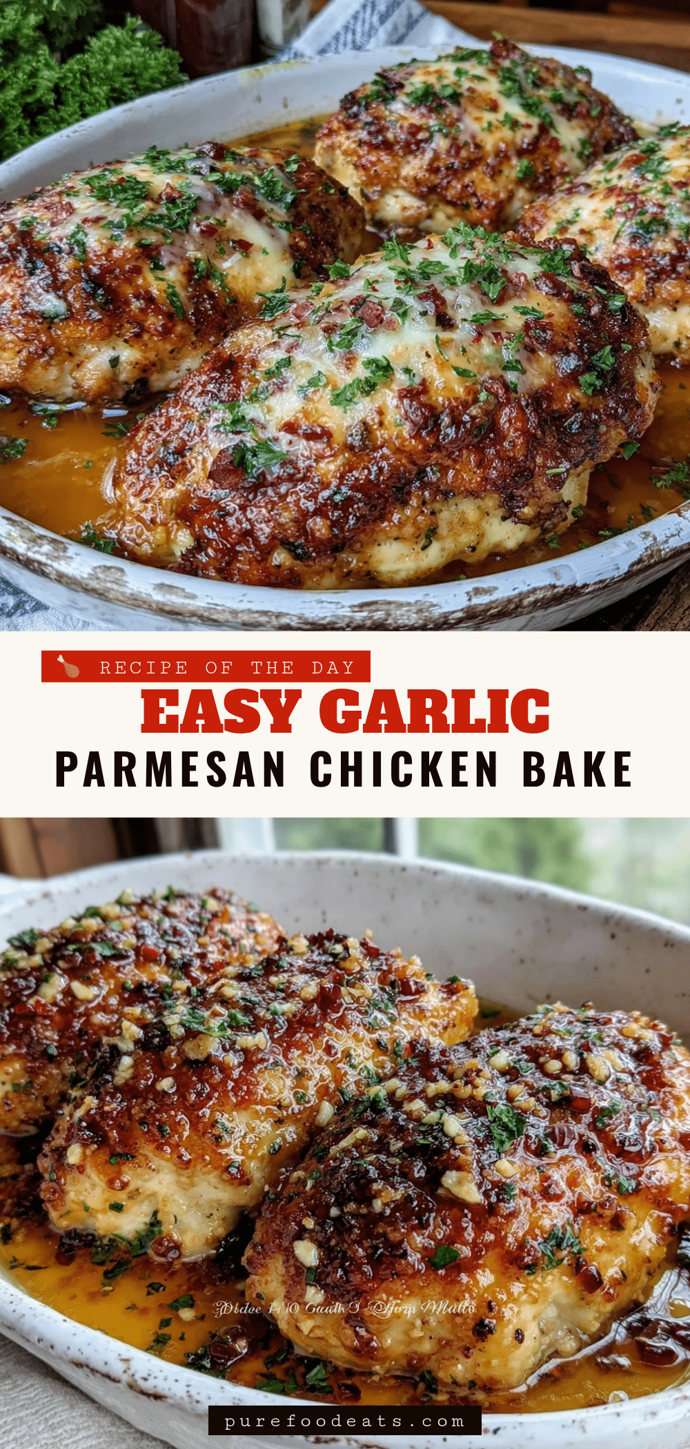 garlic parmesan chicken bake recipe