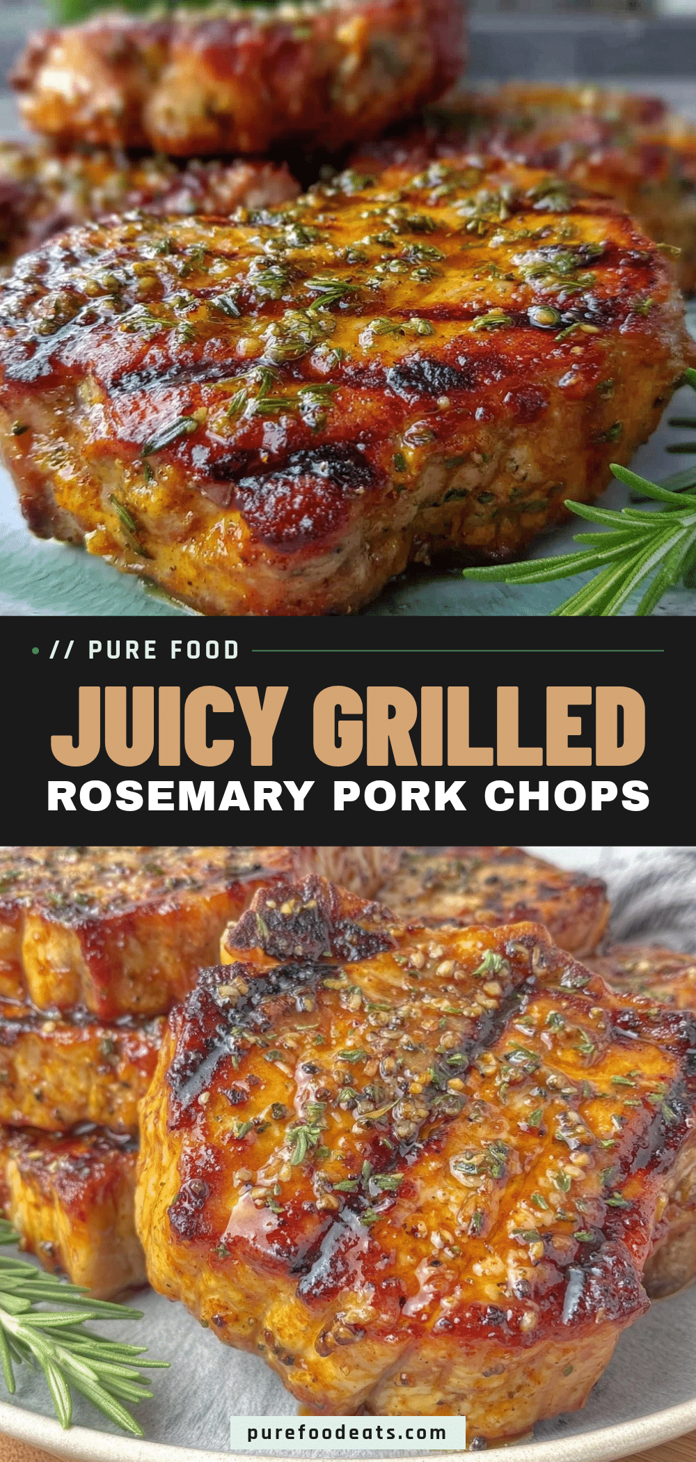 grilled rosemary pork chops recipe
