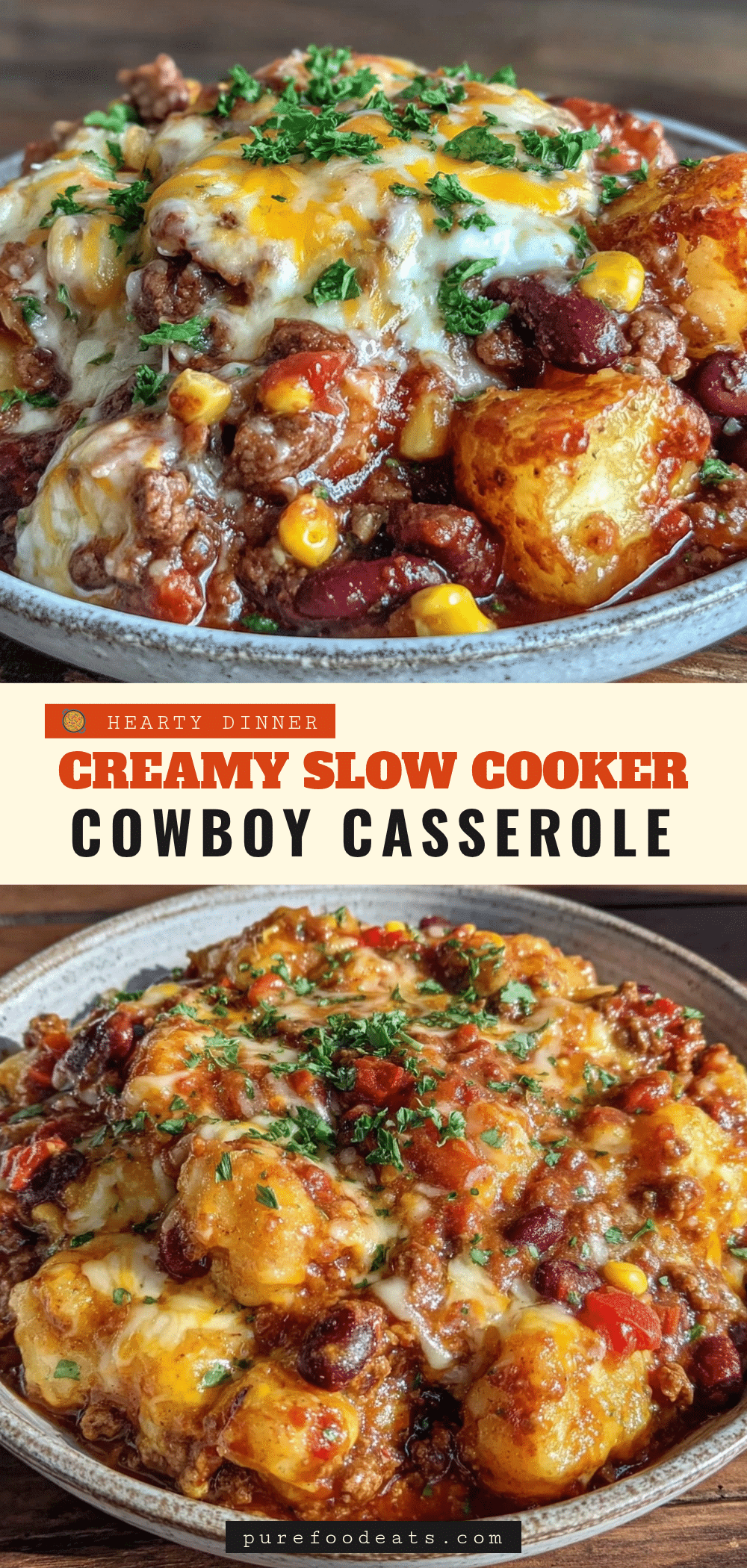 Hearty Slow Cooker Cowboy Casserole recipe