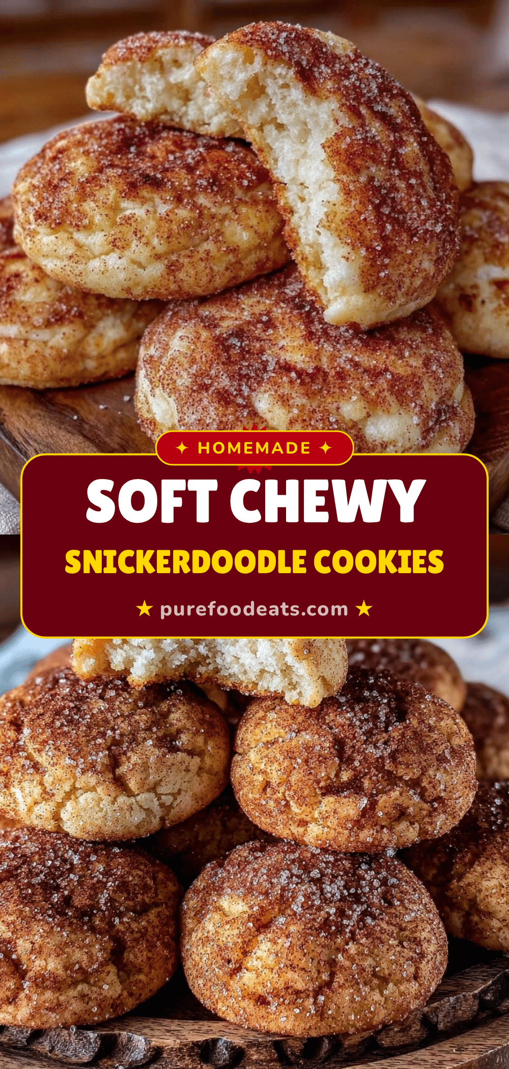 homemade soft snickerdoodle cookies recipe