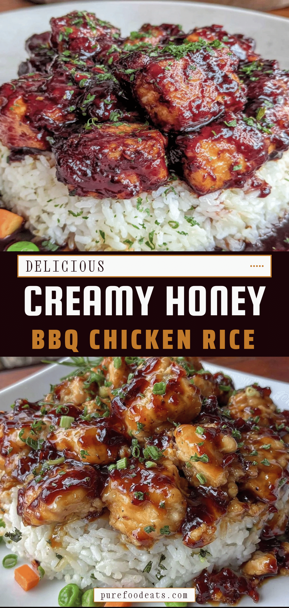 honey bbq chicken rice bowl recipe