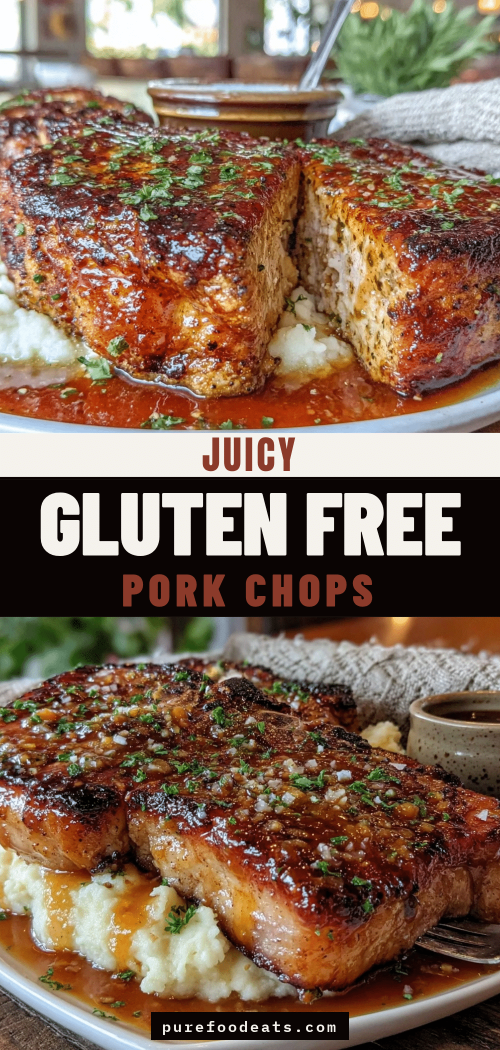 Juicy Garlic Butter Pork Chops recipe