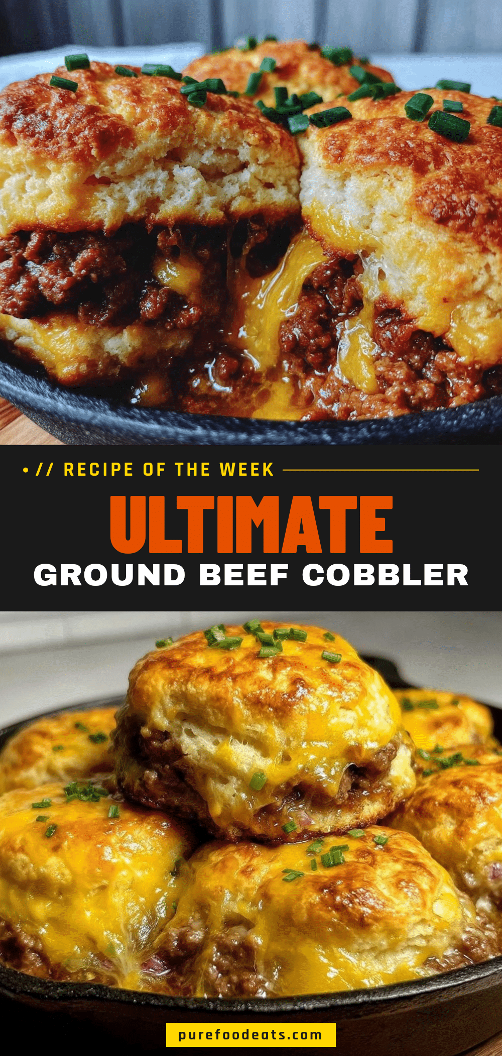 one-pan ground beef cobbler recipe