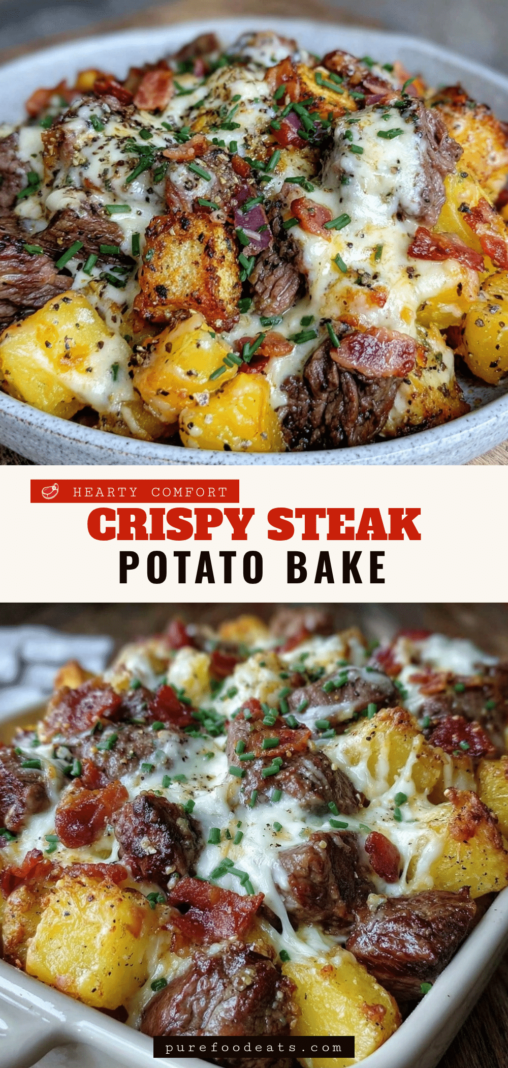 one-pan steak potato bake recipe