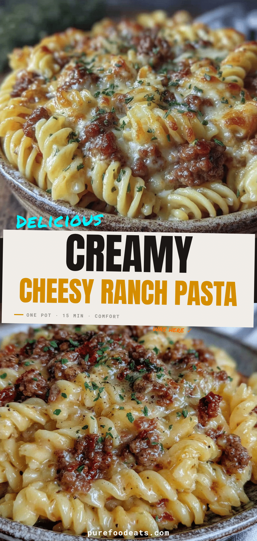 one pot beef ranch pasta recipe