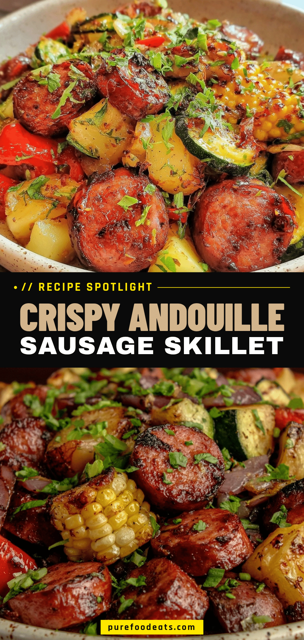 one-skillet andouille sausage skillet recipe