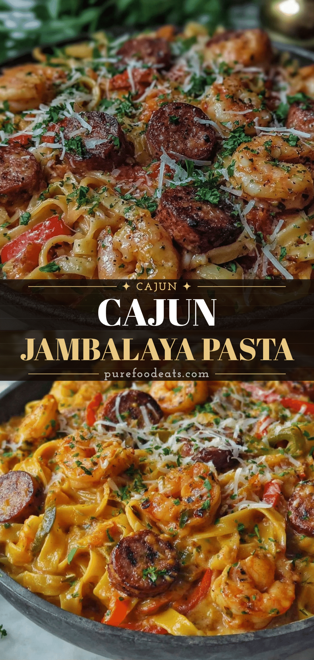 One-Skillet Cajun Jambalaya Pasta recipe