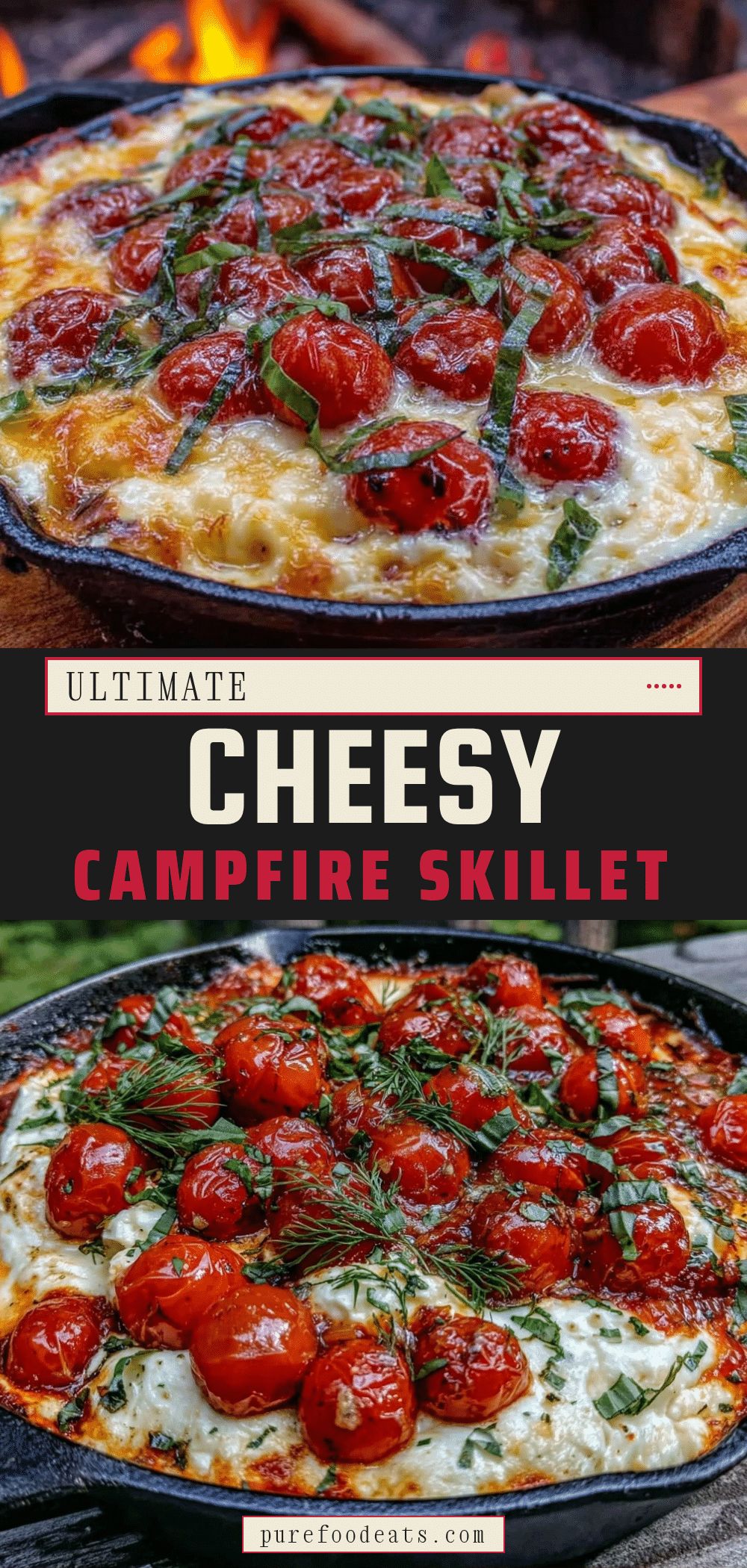 One-Skillet Campfire Caprese Skillet recipe