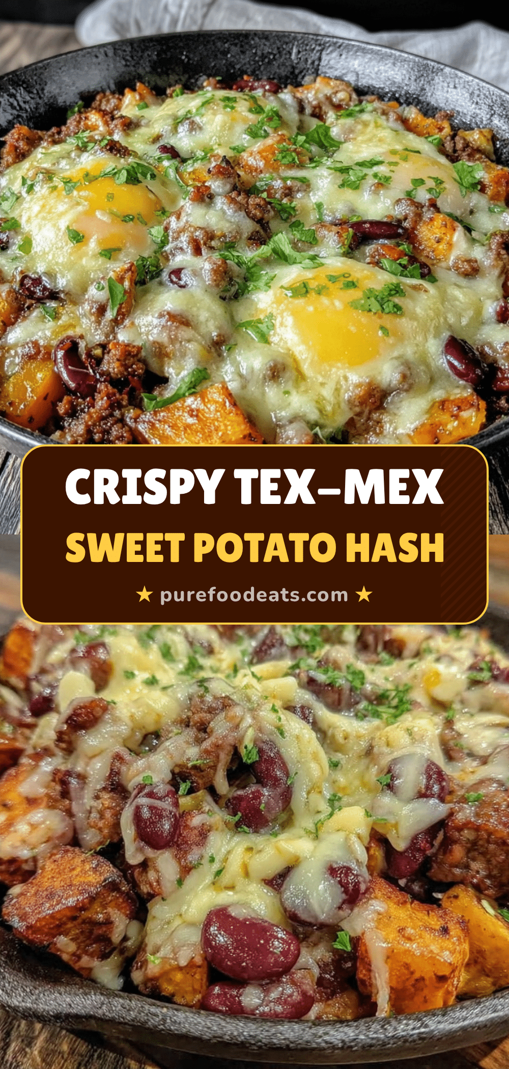 one-skillet sweet potato hash with beef recipe