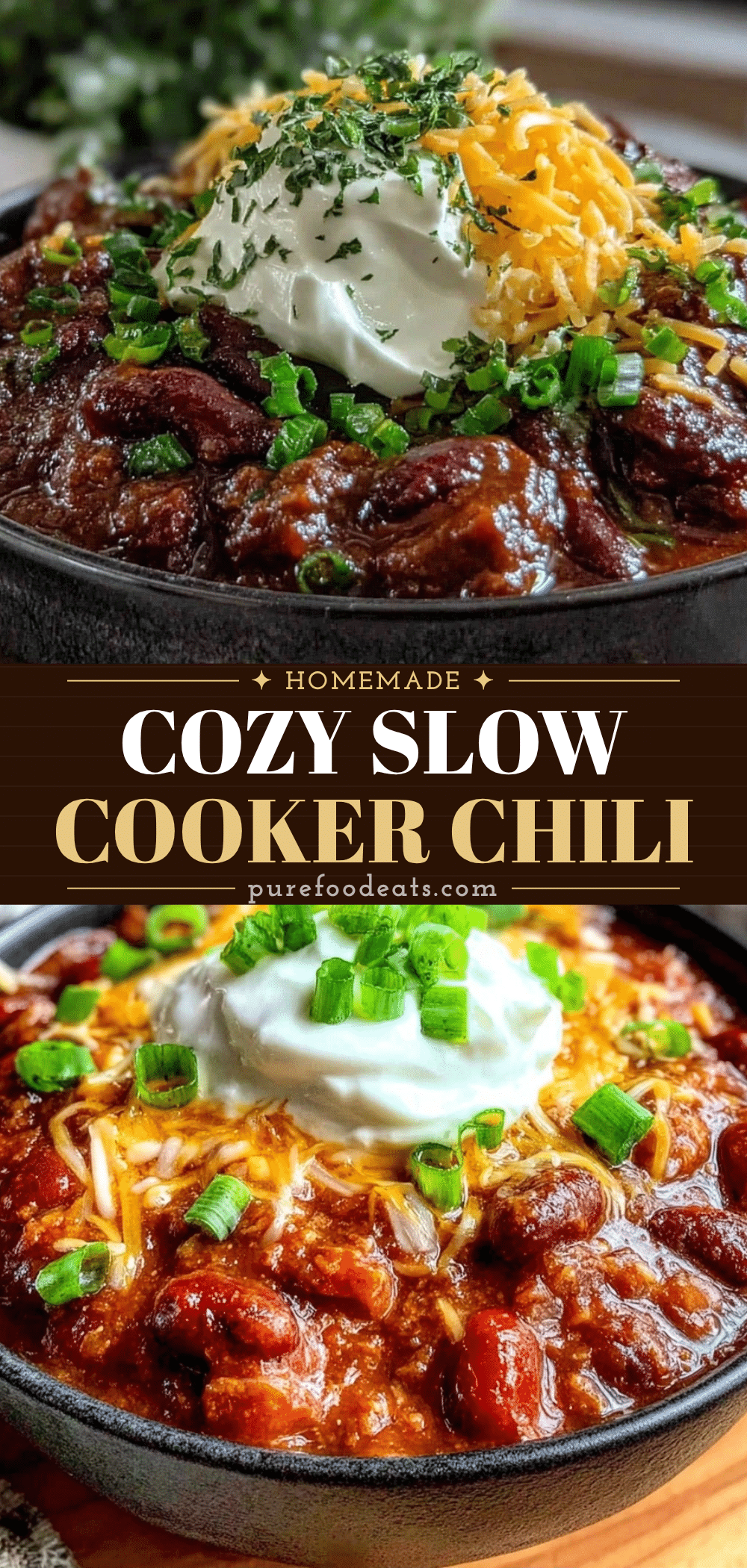 slow cooker chili recipe