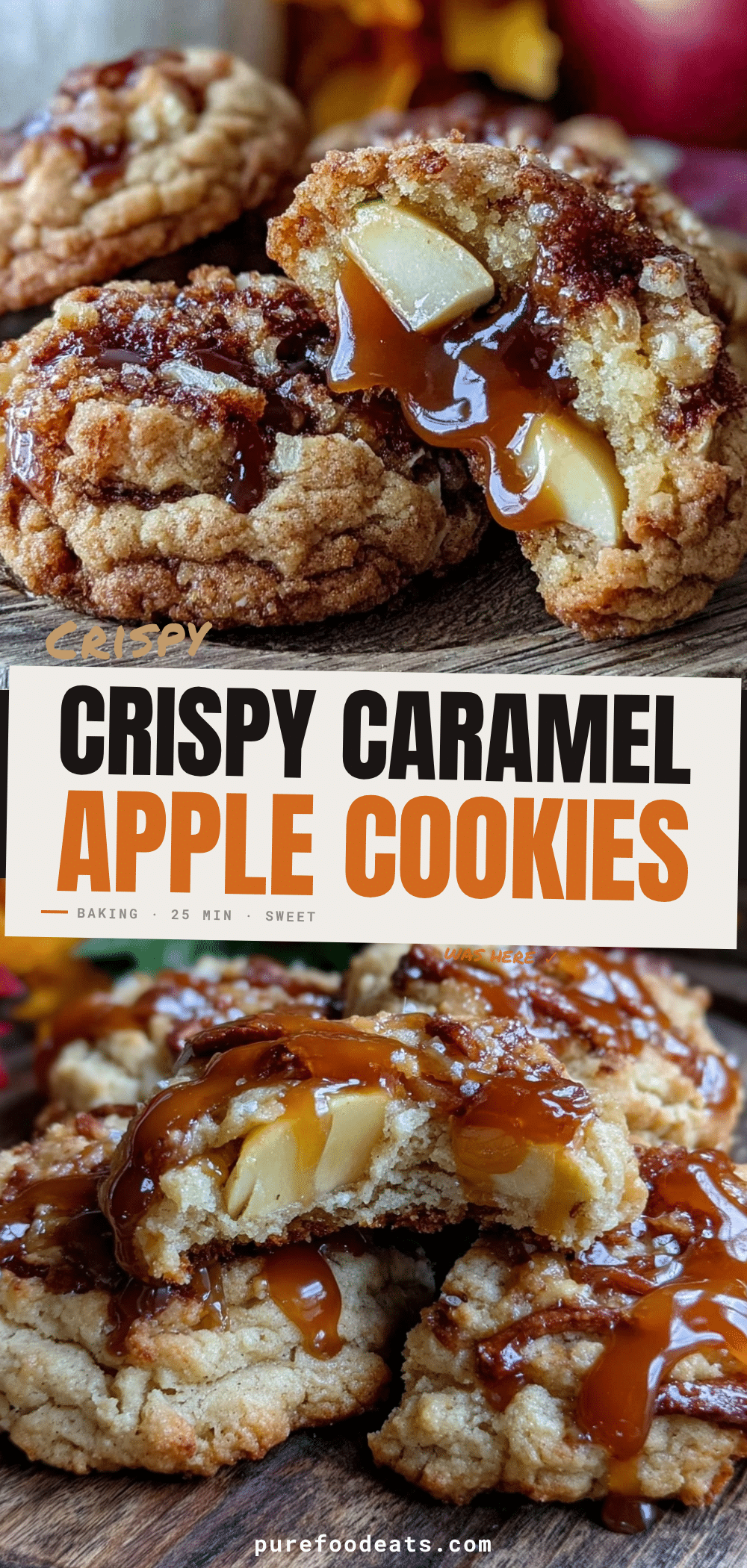 Soft Caramel Apple Cookies recipe