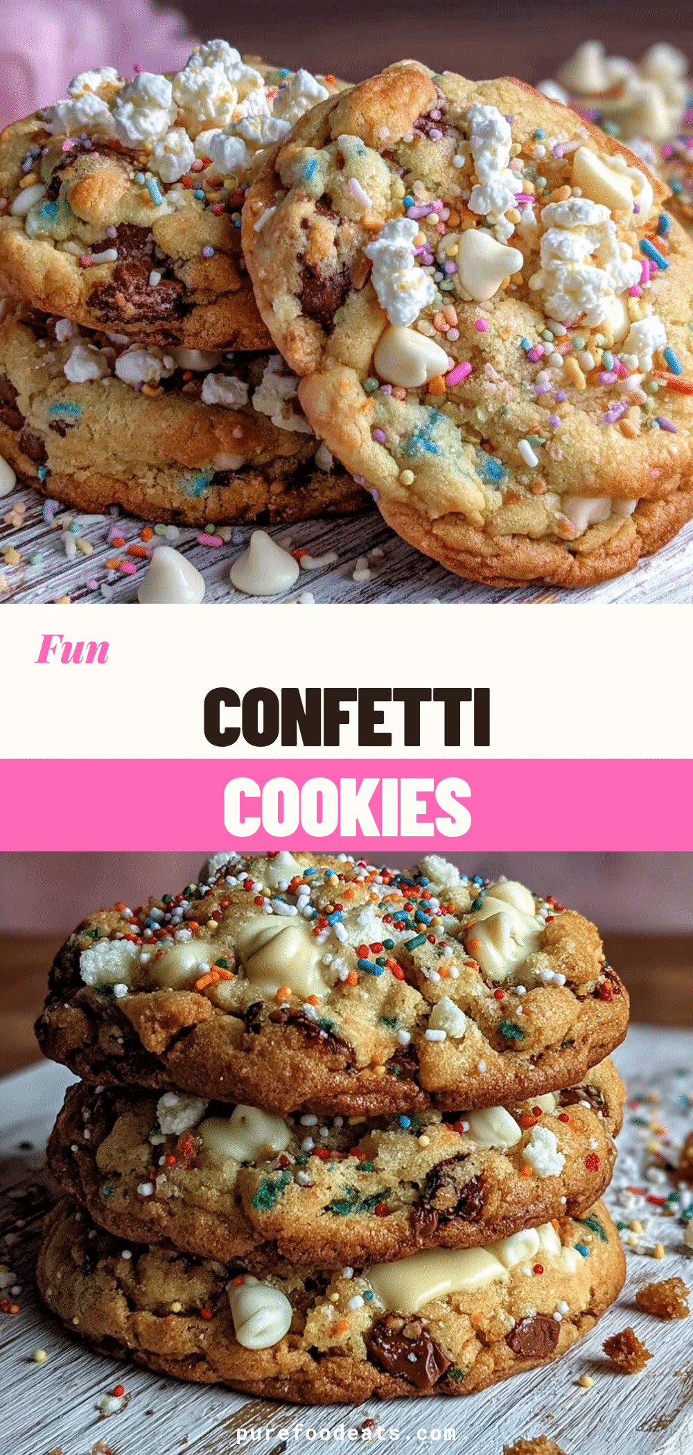 Soft Confetti Cookies recipe