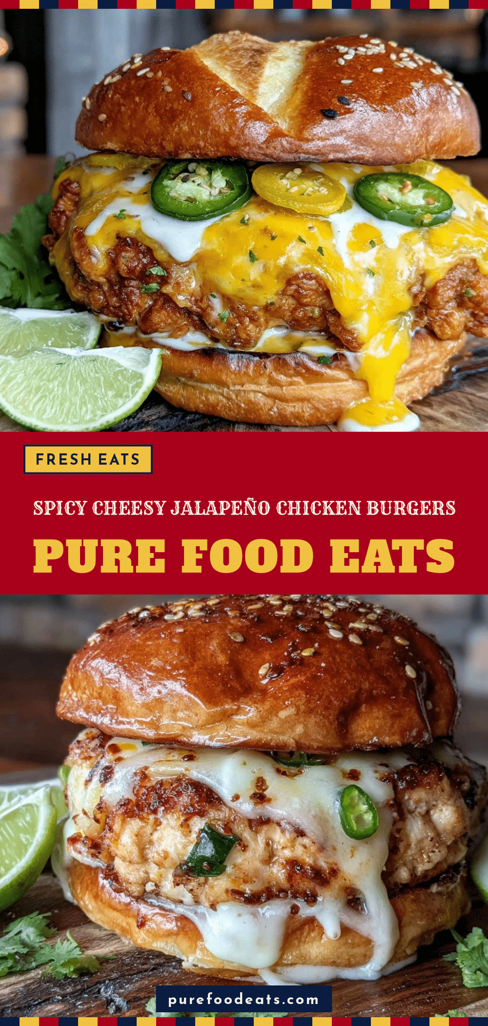 spicy jalapeno chicken burgers recipe