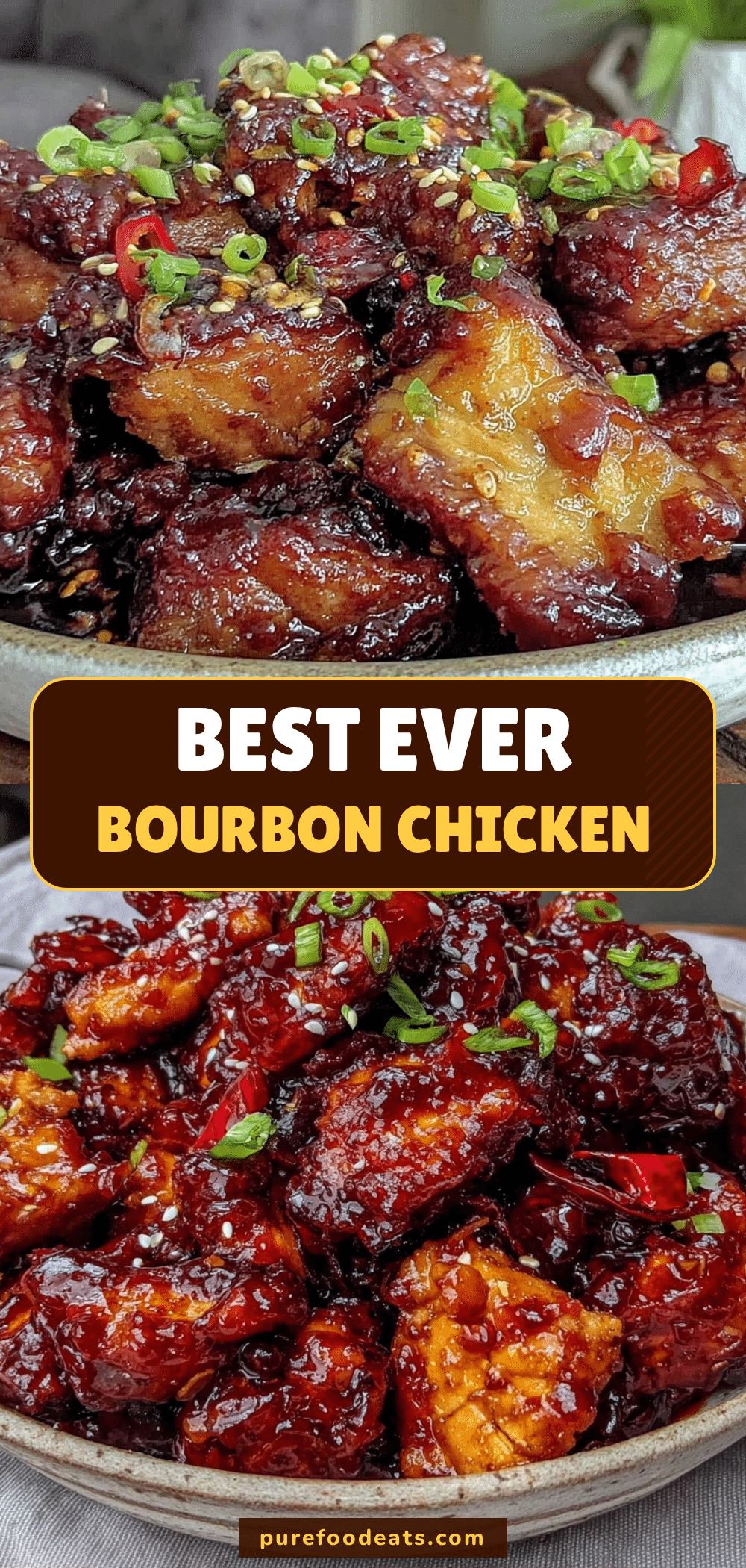 sweet bourbon chicken recipe