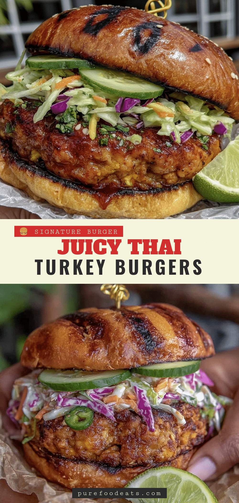 Thai Turkey Burgers recipe