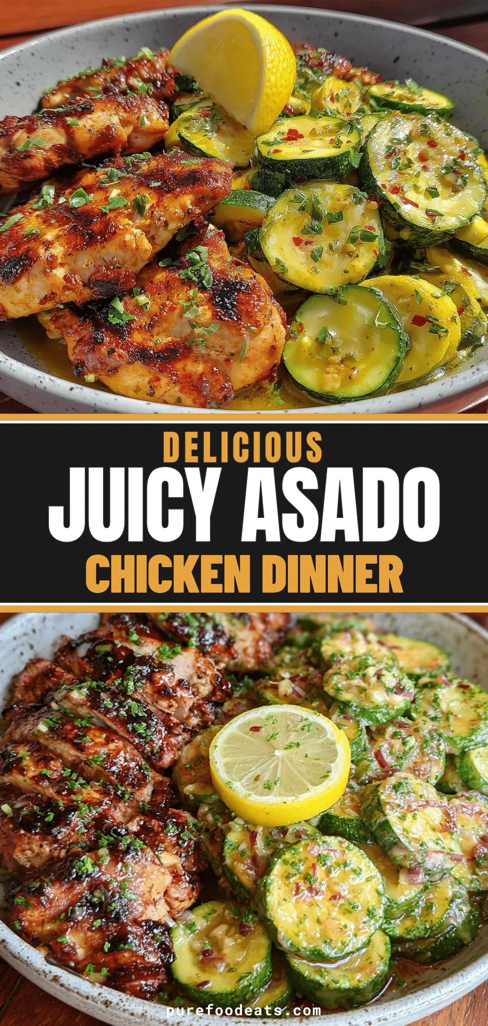 asado chicken with zucchini recipe