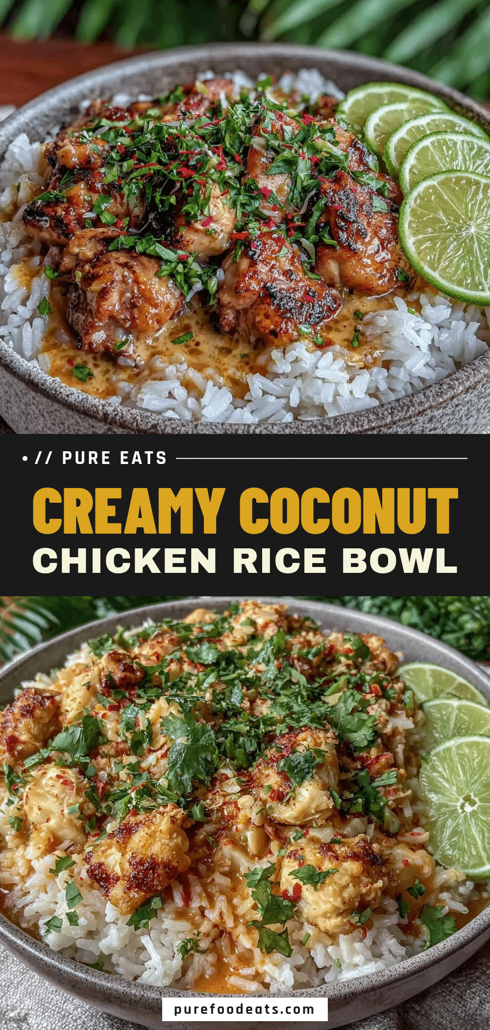 Coconut Chicken Rice Bowl recipe